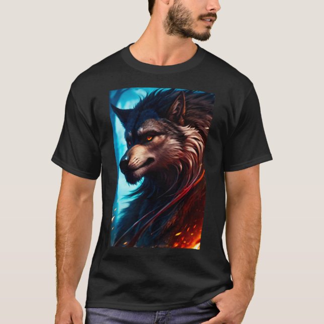 Camiseta Guay Werewolf Furry Therian Art (Anverso)