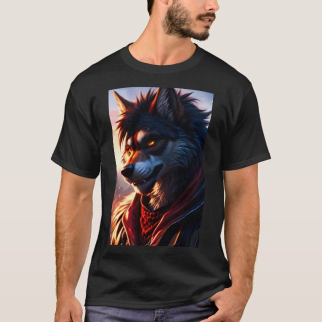 Camiseta Guay Werewolf Furry Therian Art (Anverso)