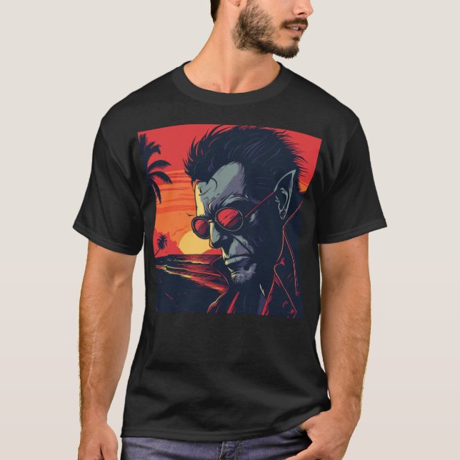 Camiseta Guay Werewolf Retro Sunset (Anverso)
