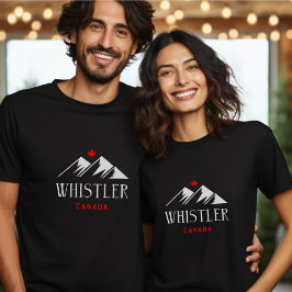 Camiseta Guay Whistler Canada Monta la hoja de arce oscura