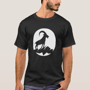 Camiseta Guay Wild Goat Animal Horn Livestock Silhouette Ca
