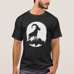 Camiseta Guay Wild Goat Animal Horn Livestock Silhouette Ca