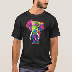 Camiseta Guay Y Animales Coloridos De Elefantes