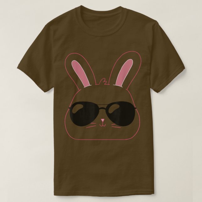 Camiseta Guay y el lindo conejito de Pascua con gafas de so (Diseño del anverso)