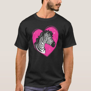 Camiseta Guay Zebra Fuuny Hipster Zebra Animales Heart Pin