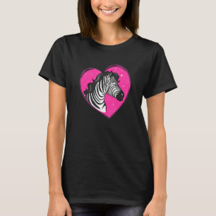 Camiseta Guay Zebra Fuuny Hipster Zebra Animales Heart Pin