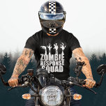 Camiseta Guay Zombie Response Squad Funny<br><div class="desc">Increíble camiseta de combate zombi que dice Escuadrón de Respuesta Zombie con temibles brazos zombi llegando del texto negro. Equipo de equipo apocalíptico de Guay zombies con manos muertas espeluznantes.</div>