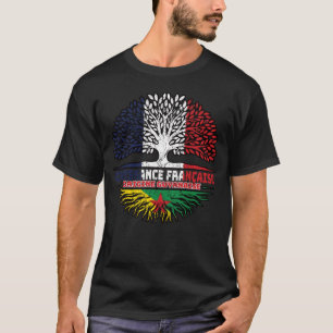 Camiseta Guayana Guyanesa Francia Árbol Rota Bandera