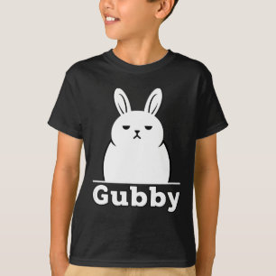 Camiseta Gubby conejo anime divertido personaje lindo gruñó
