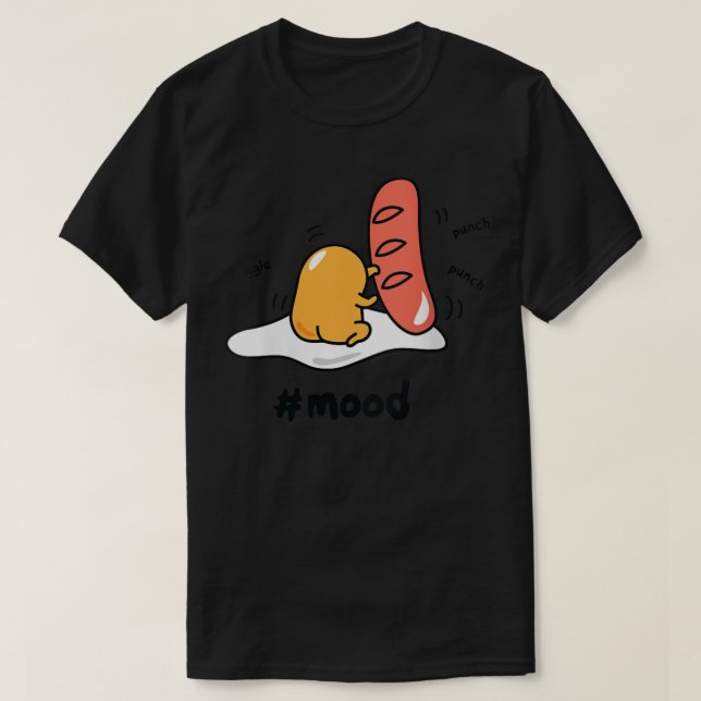 Camiseta Gudetama: El huevo perezoso. (Diseño del anverso)