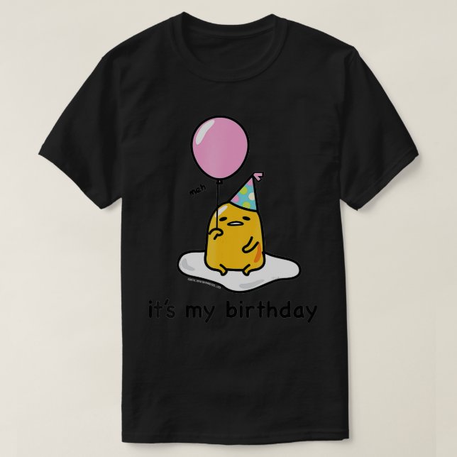 Camiseta Gudetama es mi cumpleaños (Diseño del anverso)