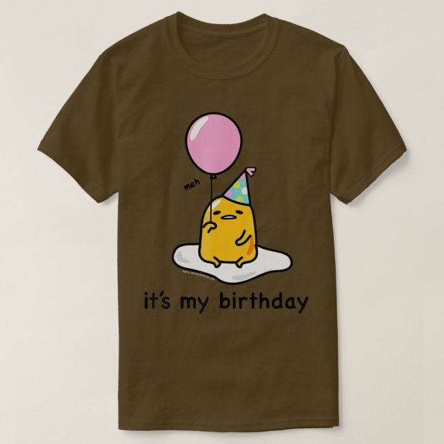 Camiseta Gudetama es mi cumpleaños (Diseño del anverso)