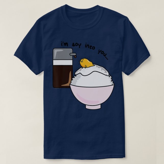 Camiseta Gudetama Im Soy En Usted Jugo Salsa Huevo Tazón De (Diseño del anverso)