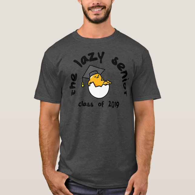 Camiseta Gudetama, la clase de huevos perezosos de graduaci (Anverso)