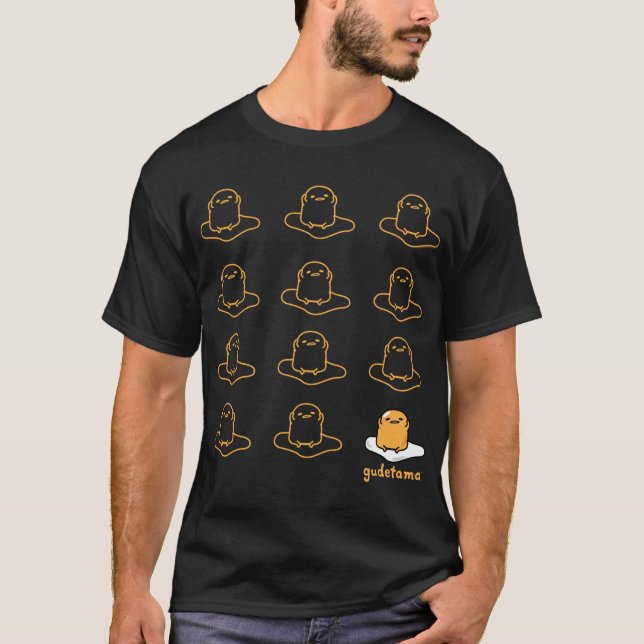Camiseta Gudetama, la sudadera perezosa del huevo real (Anverso)