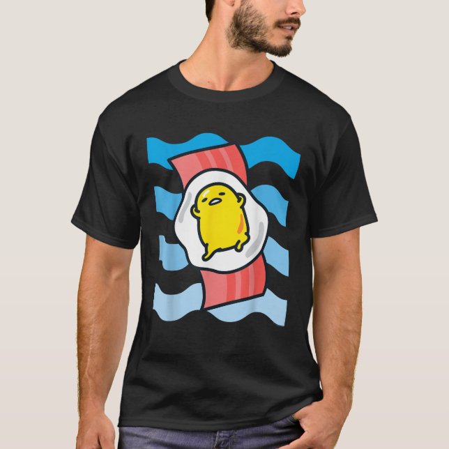Camiseta Gudetama las perezosas olas de huevo Bacon Floaty  (Anverso)