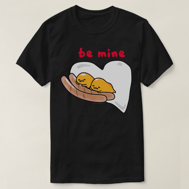 Camiseta Gudetama sé salchicha y huevos dulces de San Valen (Diseño del anverso)