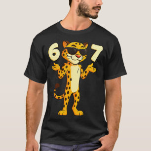 Camiseta Guepardo 67 Meme Divertido Niños Adolescentes Argo