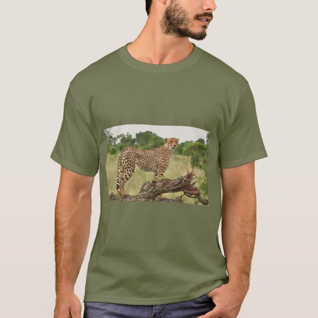Camiseta Guepardo en África (Anverso)