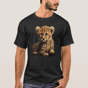 Camiseta Guepardo Gato Salvaje Cachorro Gato Grande Safari 