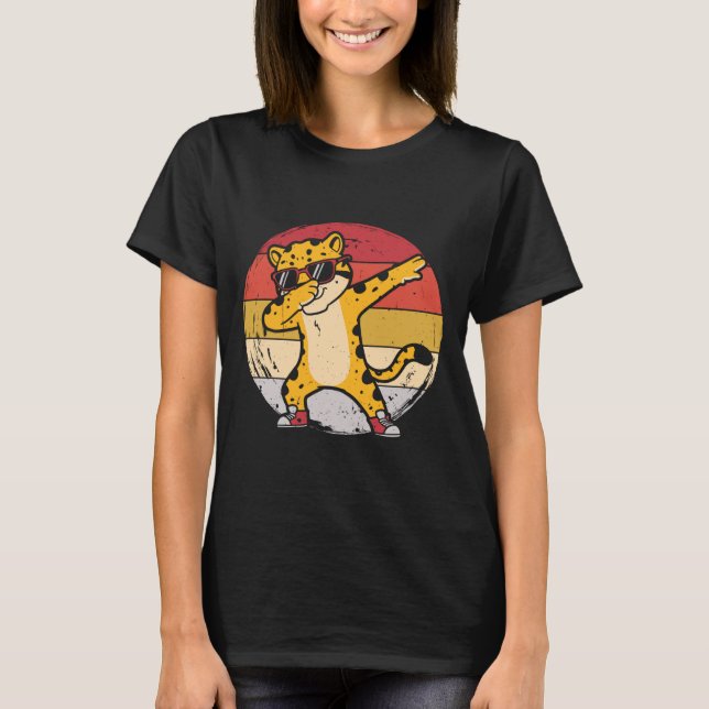 Camiseta Guepardo haciendo dab (Anverso)