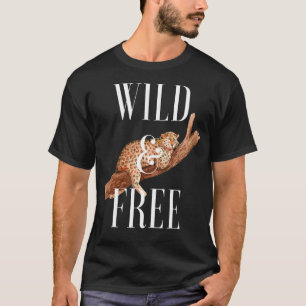 Camiseta Guepardo Salvaje y Libre Actitud Sur Sagrado Bi