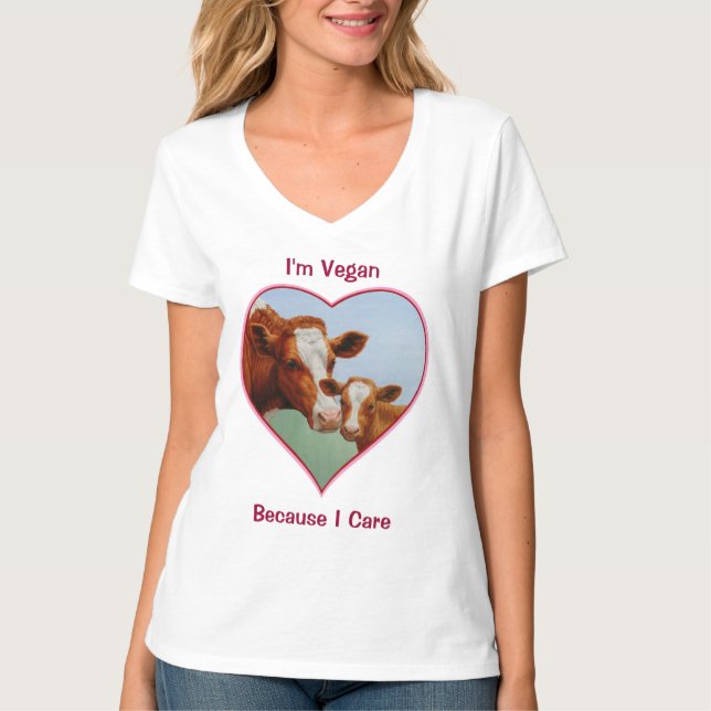 Camiseta Guernsey Cow y Calf Vegan (Anverso)