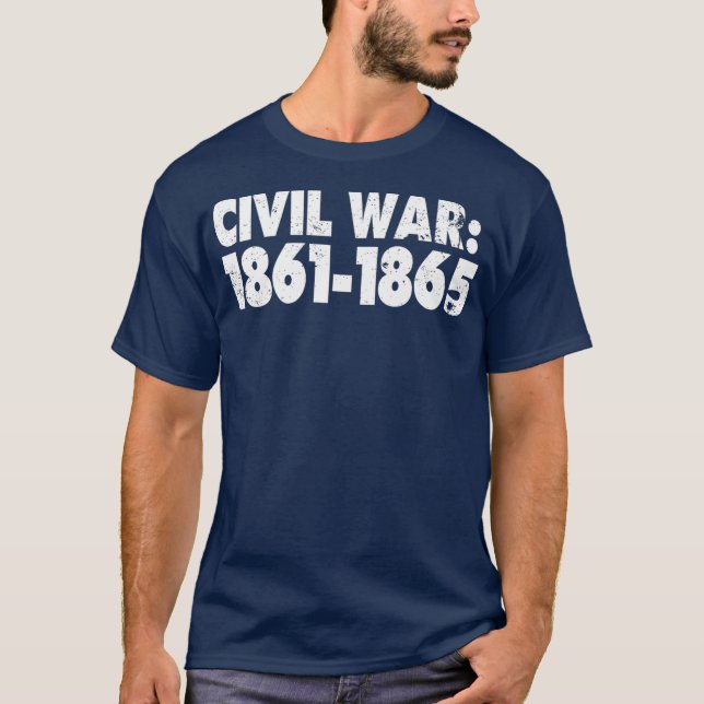 Camiseta Guerra Civil Memorabilia Guerra Civil 1861 1865 (Anverso)