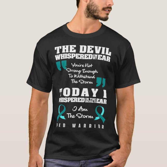 Camiseta Guerra contra tormentas de sensibilización por enf (Anverso)