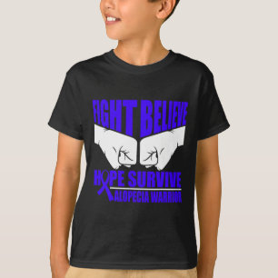 CAMISETA GUERRA DE ESPERANZA DE LUCHA SOBREVIVIR A ALOPECIA