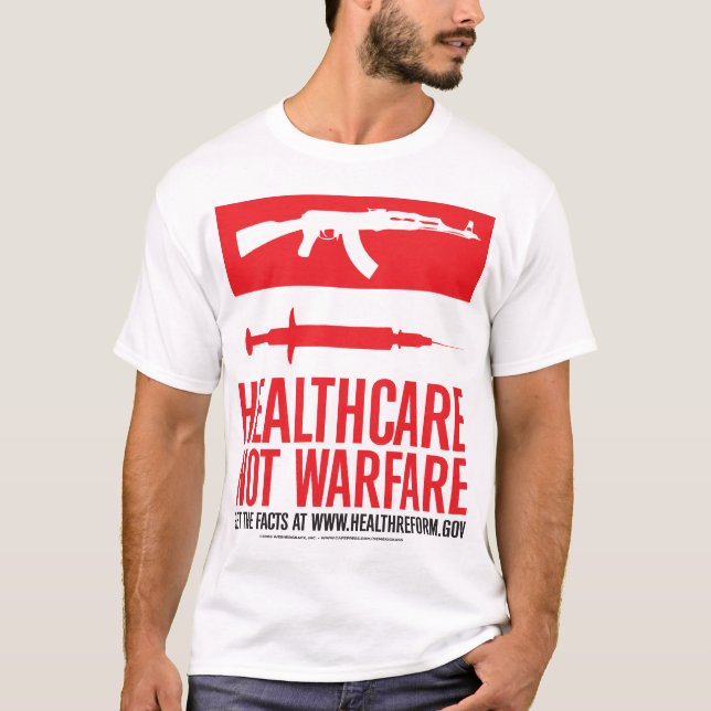 Camiseta Guerra de la atención sanitaria NO (Anverso)