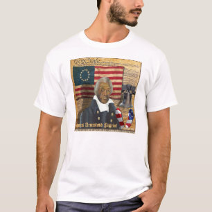 Camiseta Guerra de revolucionario americano negra de James