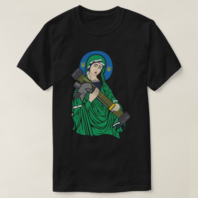 Camiseta Guerra de San Javelin - Ucrania. ¡Eslava Ukraini! (Diseño del anverso)
