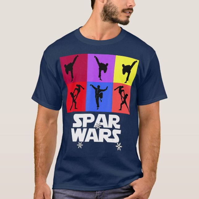 Camiseta Guerra de Spar Kick Boxing Taekwondo MMA Karate (Anverso)