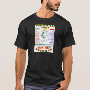 CAMISETA GUERRA DE VIETNAM. VETERANO AMERICANO DEL EJÉRCIT