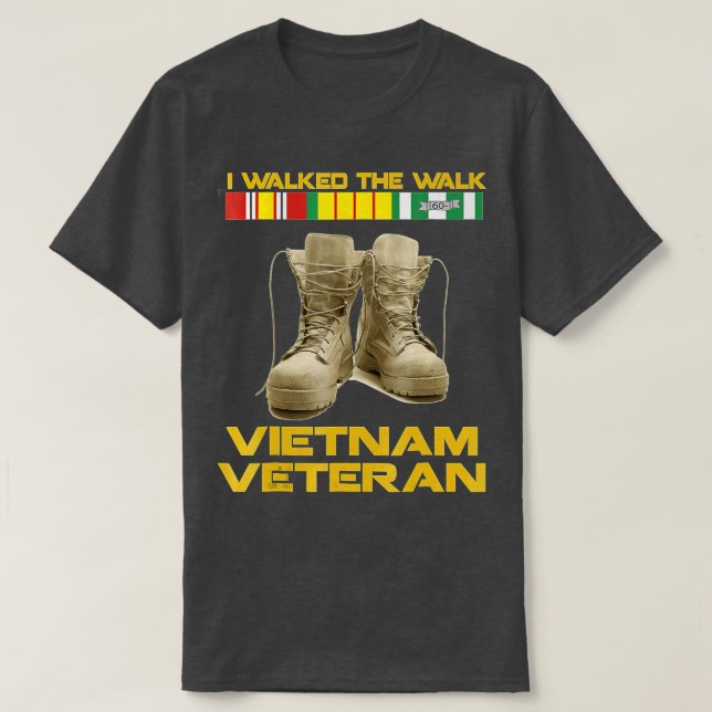Camiseta Guerra de Vietnam Veteranos de guerra de Vietnam e (Diseño del anverso)