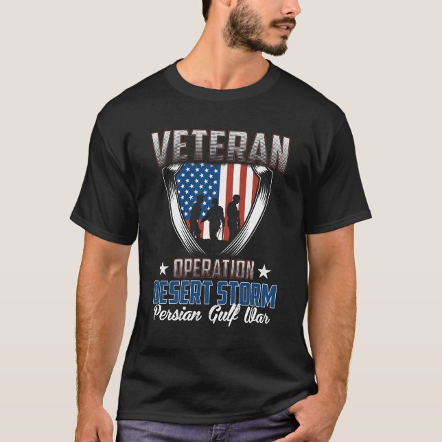 Camiseta Guerra del golfo Pérsico de la tormenta de (Anverso)
