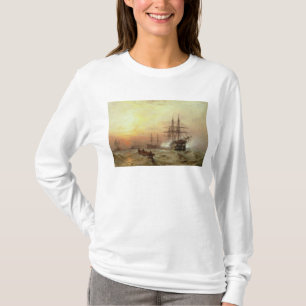 Camiseta guerra del hombre-o' que enciende un saludo en la