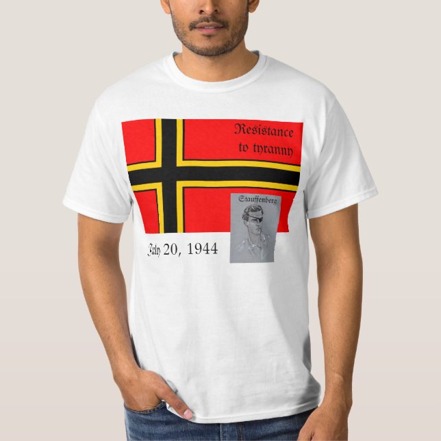 Camiseta Guerra mundial alemana de la resistencia 2 (Anverso)