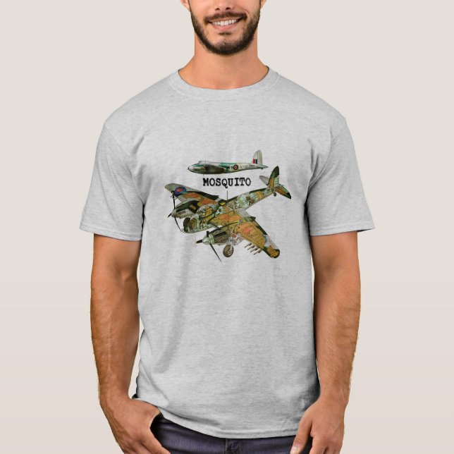Camiseta Guerra Mundial del mosquito Segundo del vintage (Anverso)