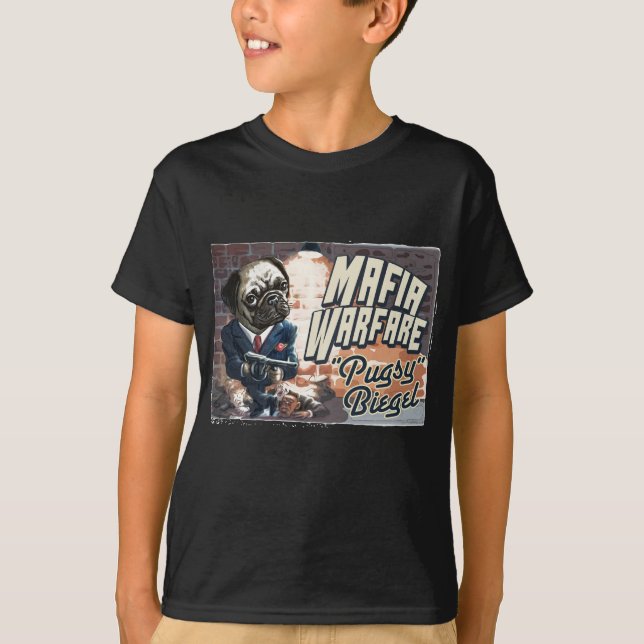 Camiseta Guerra Pugsy Beigel de la mafia por los estudios (Anverso)