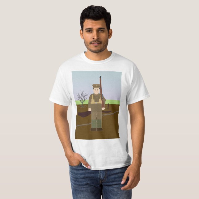 Camiseta Guerra temprana del fusilero británico 4# (Primera (Anverso completo)