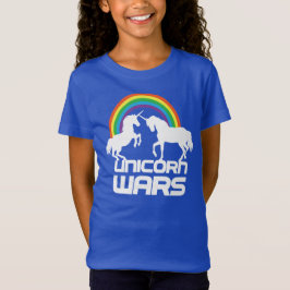 Camiseta Guerras de los unicornios con el arco iris