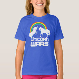 Camiseta Guerras de los unicornios con el arco iris