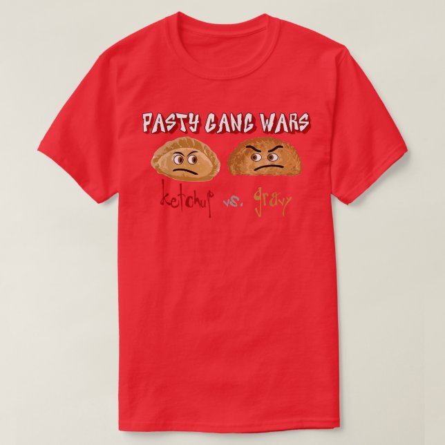 Camiseta Guerras de pandillas pasivas Ketchup vs (Diseño del anverso)