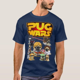 Camiseta Guerras de Pugs - Funny Parodia de película de cie
