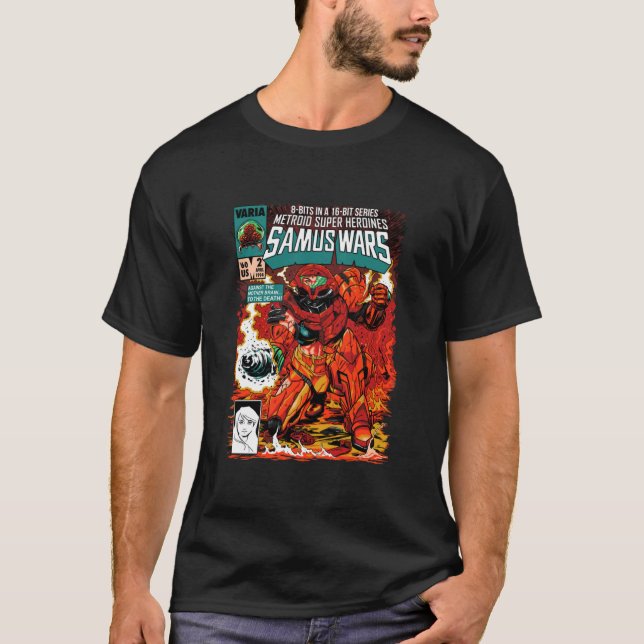 Camiseta Guerras de Samus Esenciales (Anverso)
