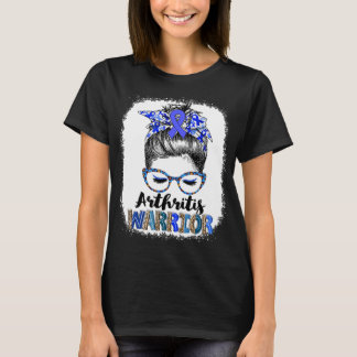 Camiseta Guerrera de la artritis con moño despeinado