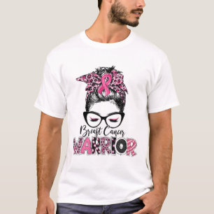 Camiseta Guerrera de la Conciencia del Cáncer de Mama con L