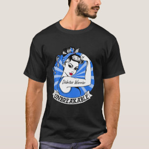 Camiseta Guerrera de la diabetes de las mujeres sabe de la